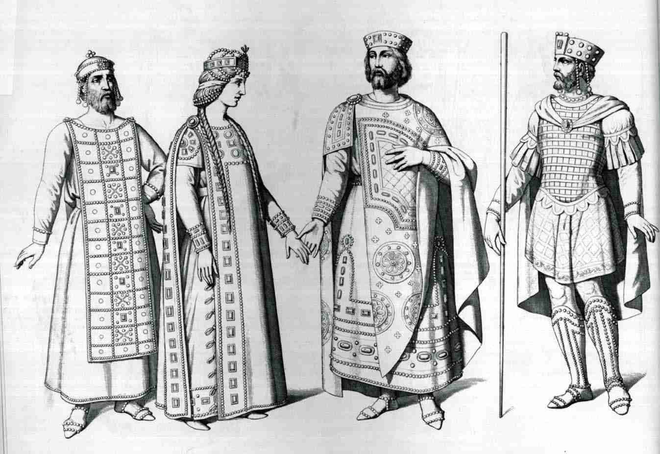 10 век ru. Одежда византийцев 10 век. Одежда императора Византии. Византийский скарамангий. Таблион Византия.