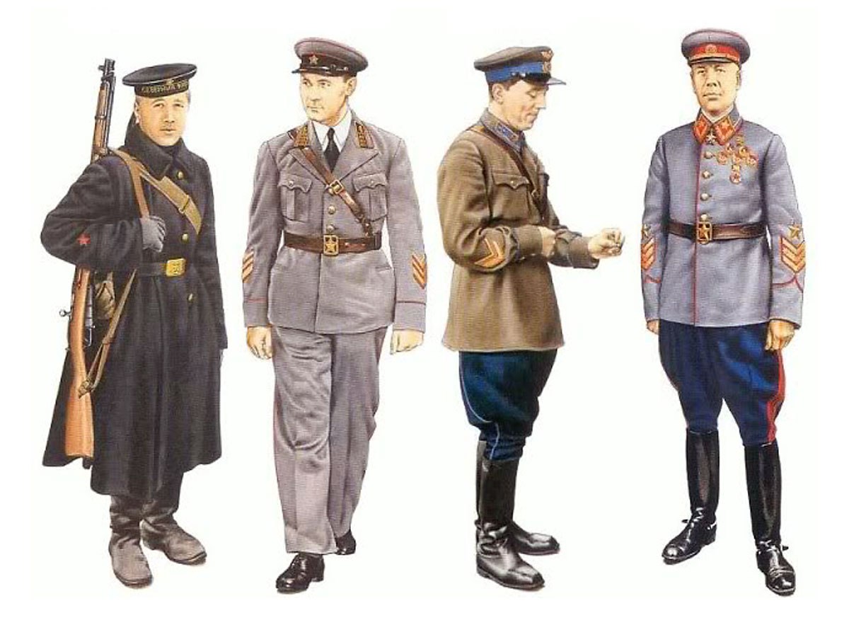 Солдат РККА униформа 1930х