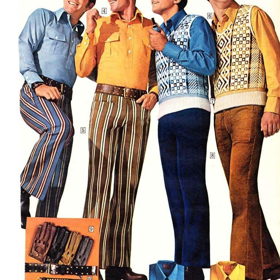 Мода 70-х Америка мужчины