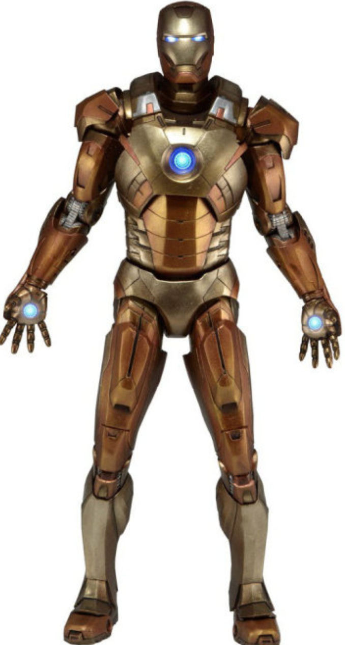 Фигурка NECA Avengers 1/4 Iron man Mark XXI - Midas Version (Gold Armor)