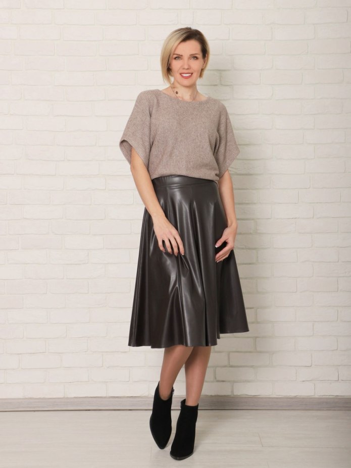 Юбка карандаш экокожа
