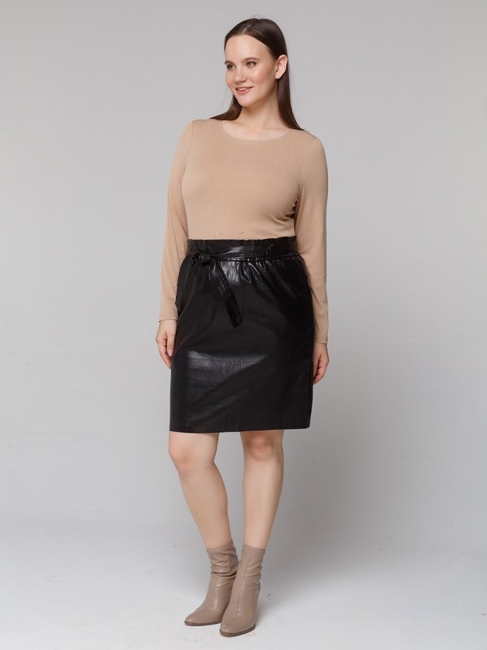 Юбка карандаш экокожа