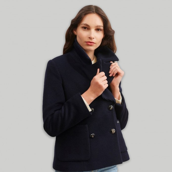 Пальто-бушлат Original Montgomery lined Pea Coat Navy