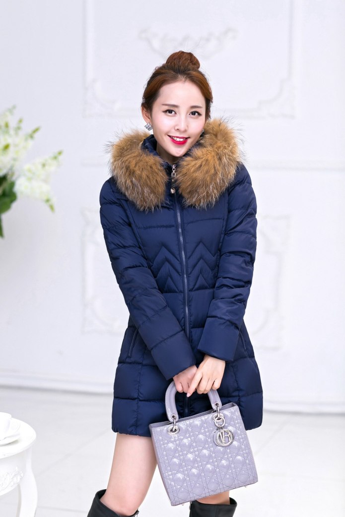 Куртка пуховая Quilted Hooded down Coat