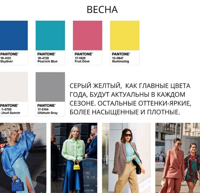Pantone 2020-2021 осень-зима 2020 осень