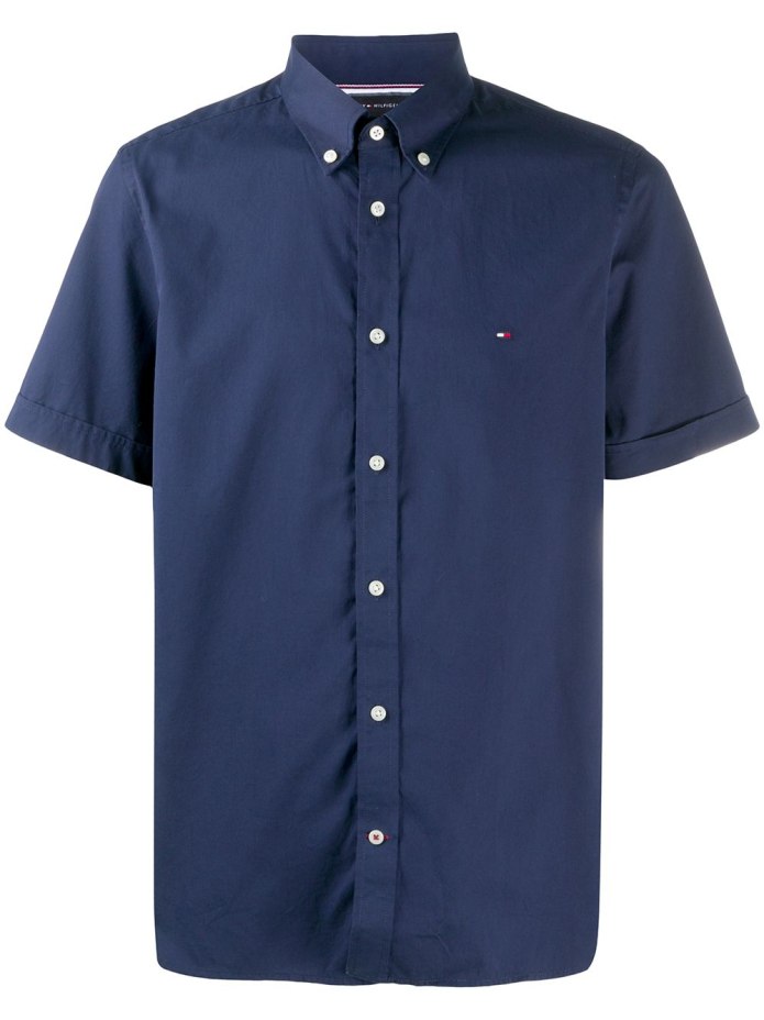 Tommy Hilfiger голубая рубашка