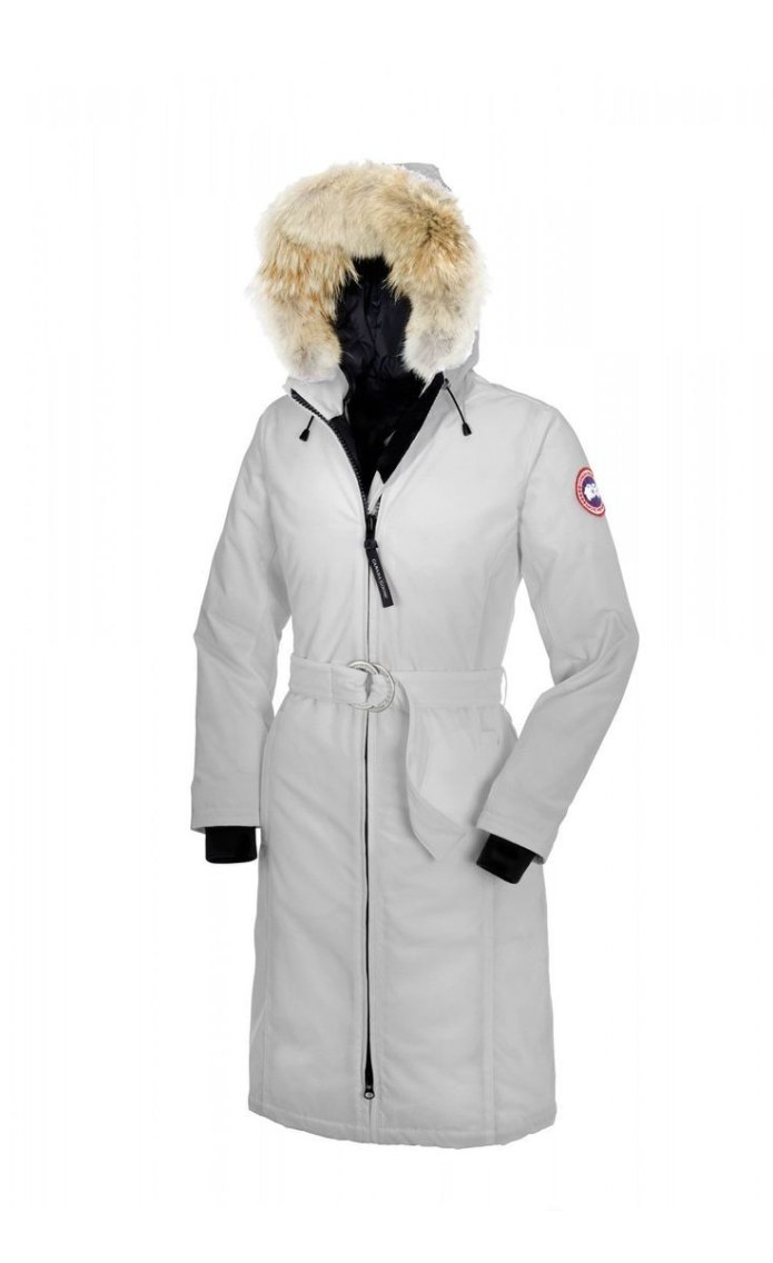 Белый пуховик Canada Goose