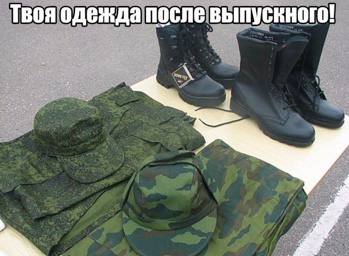 Сложенная Военная форма