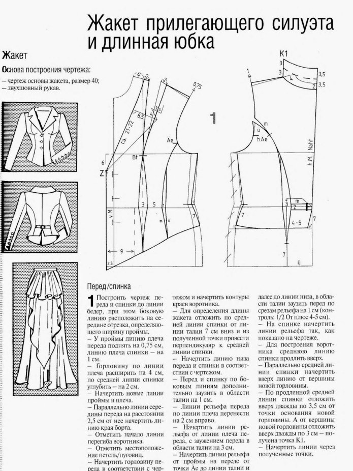 Конструкция одежды. Техническое описание модели женского жакета. Моделирование швейных изделий. Платья с техническим моделированием. Лекала для моделирования одежды.
