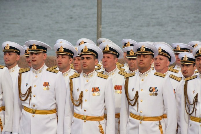 Фланка ВМФ С гюйсом