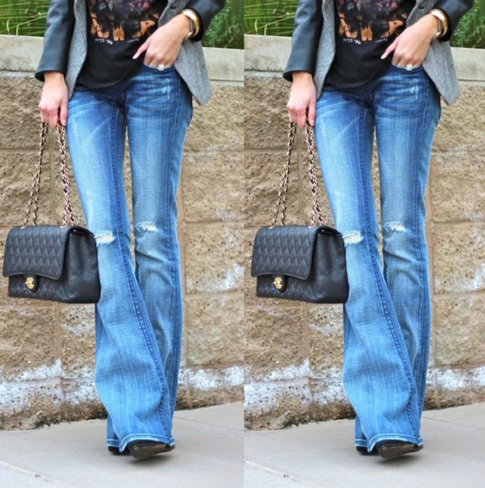 SHEIN джинсы клеш