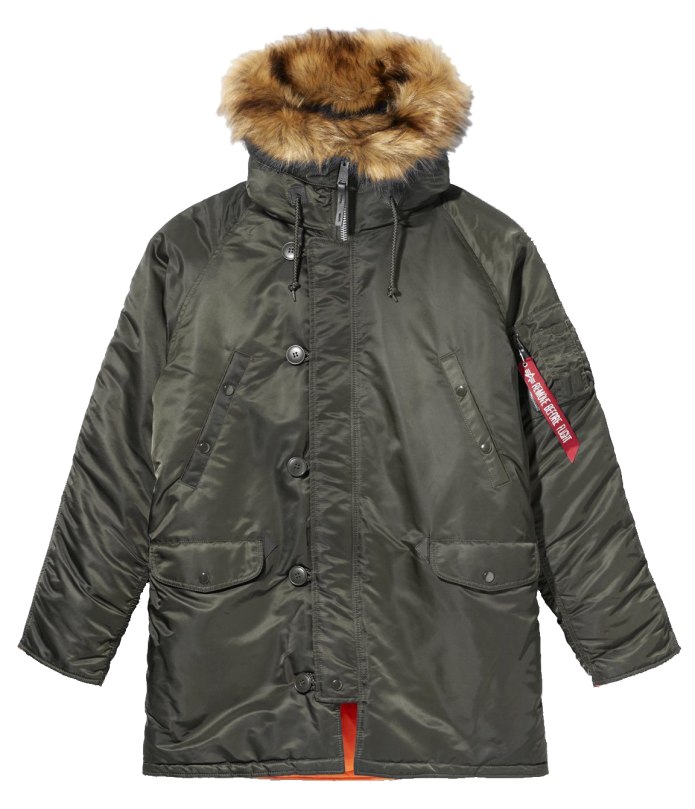 Куртка Аляска женская Alpha industries n-3b w Parka, Commander Red-Orange