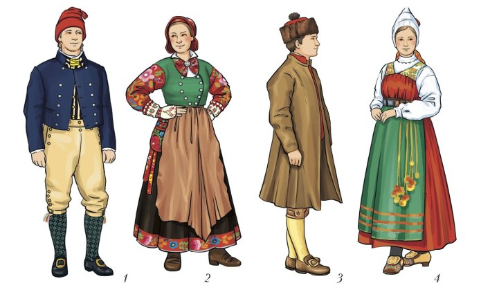 Национальная одежда Шведов