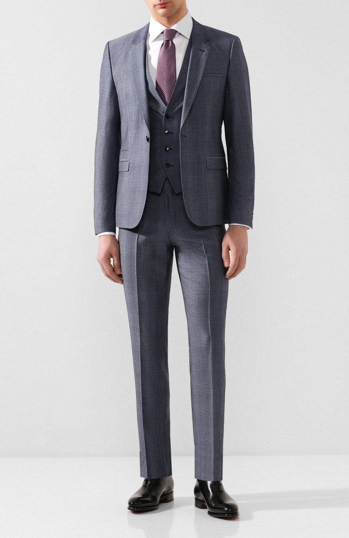Костюм тройка мужской Hugo Boss