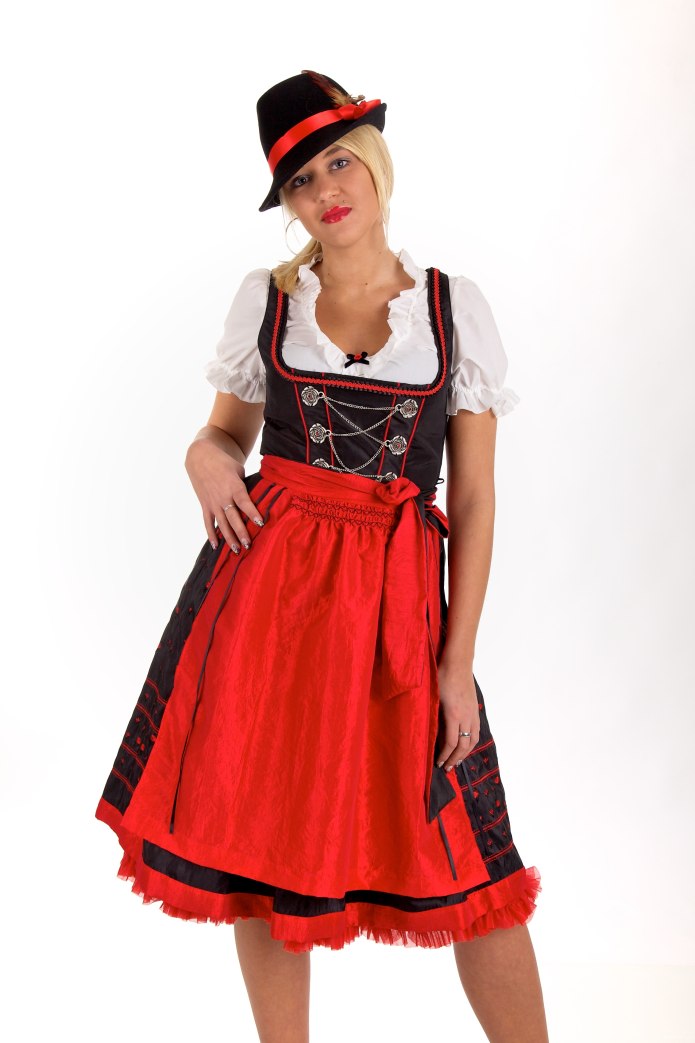 Womens Beer Maid wench Oktoberfest Costume Dirndl Bavarian Festival outfit Dress