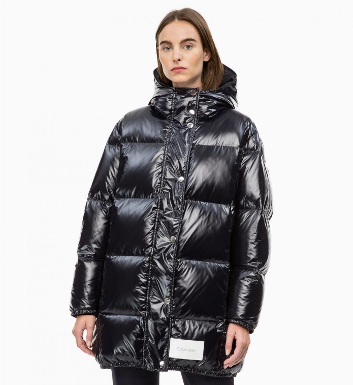 Calvin Klein Shine Hooded Packable down Puffer Coat