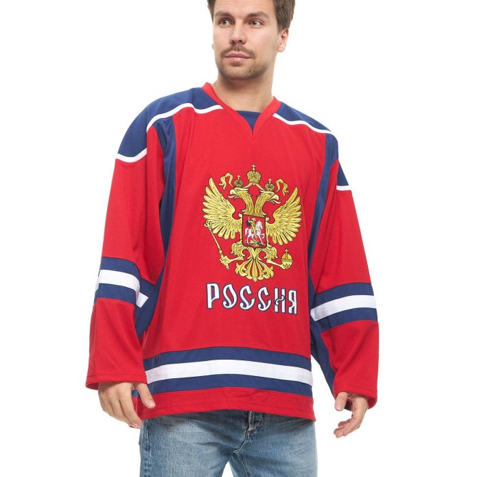 Хоккейная майка Bauer красная детская