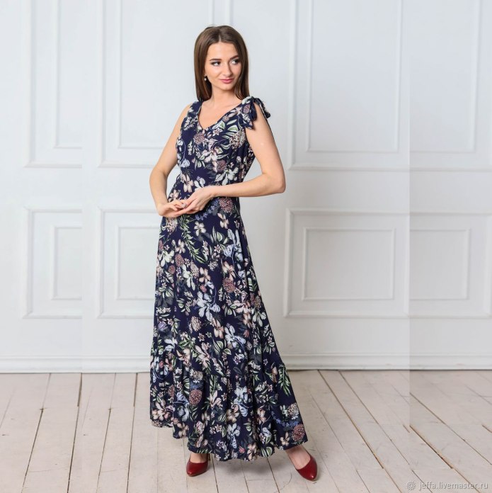 DKNY Floral-Print Maxi Dress