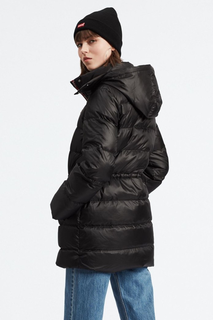 Зимний пуховик девушка ASOS