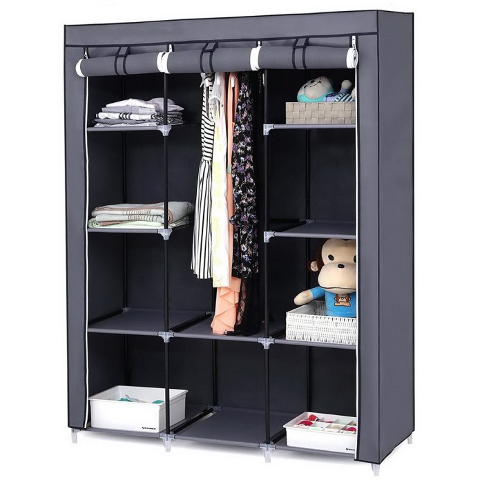 Шкаф Storage Wardrobe серый