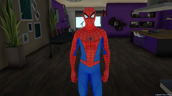 GTA sa Spider man PS 4 Classic Suit