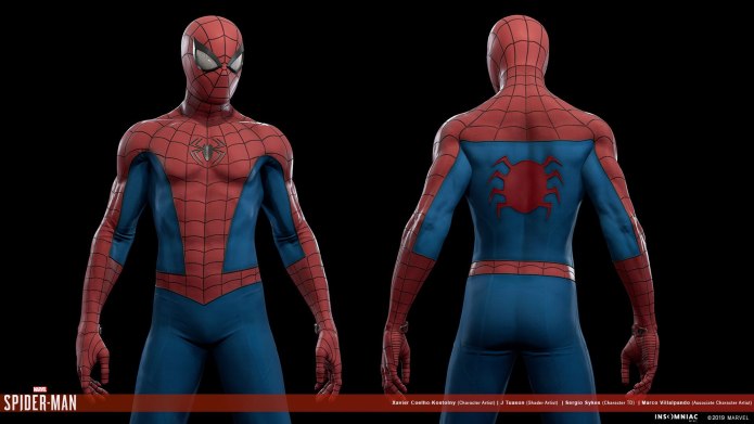 Spider man PS костюмы