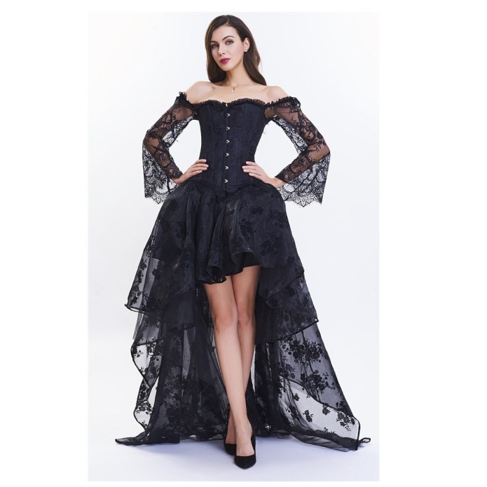 Goth Dress с корсетом