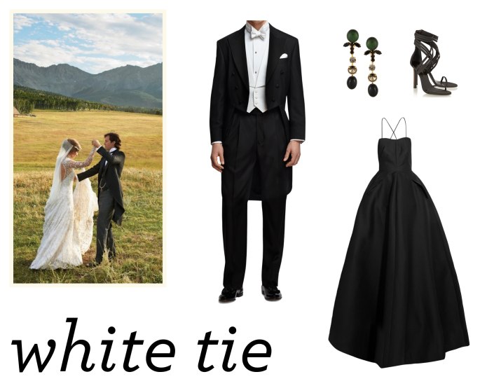 Наряды в стиле White Tie
