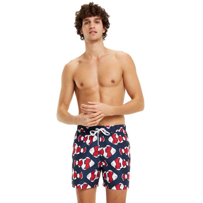 Шорты плавательные Tommy Hilfiger мужские красные купить