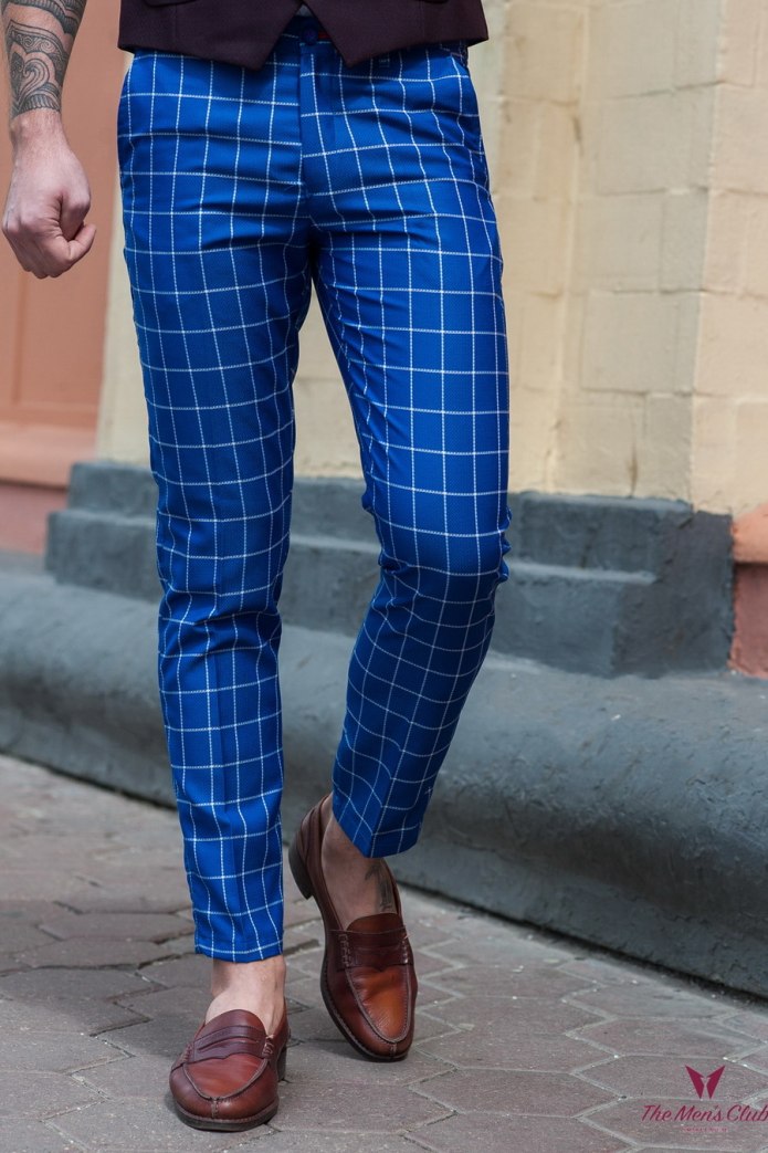 Slim Fit клетчатые брюки