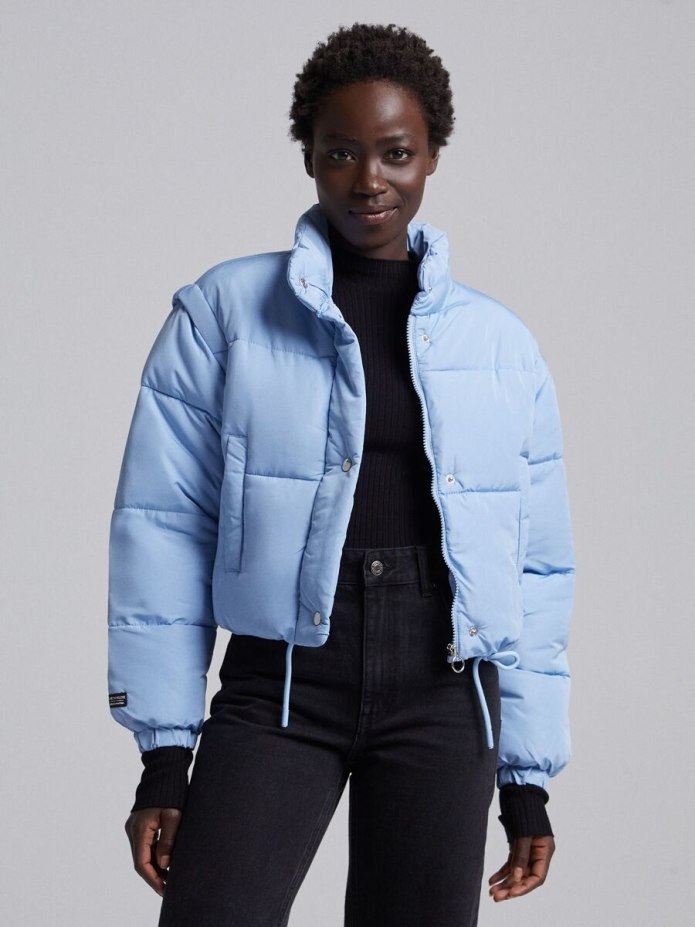Куртка утепленная Bershka мужская жёлтая
