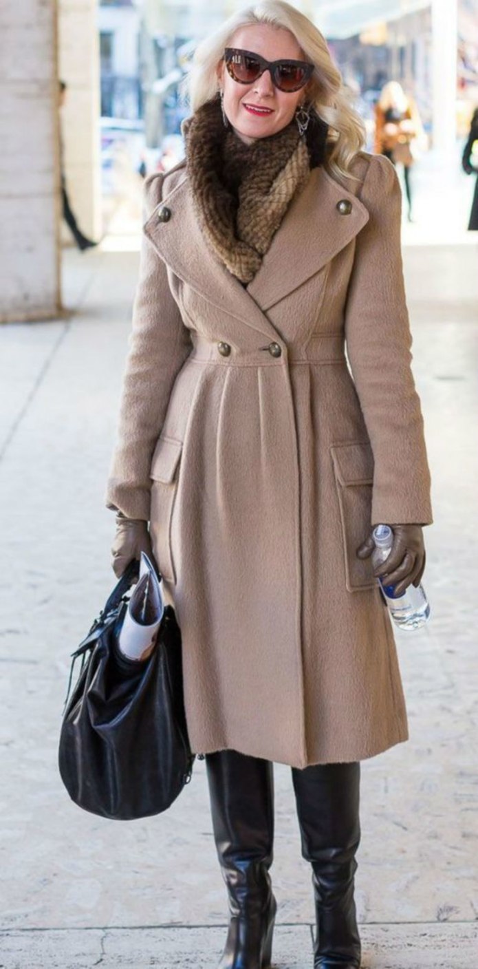 Зимнее пальто для женщины 50 лет