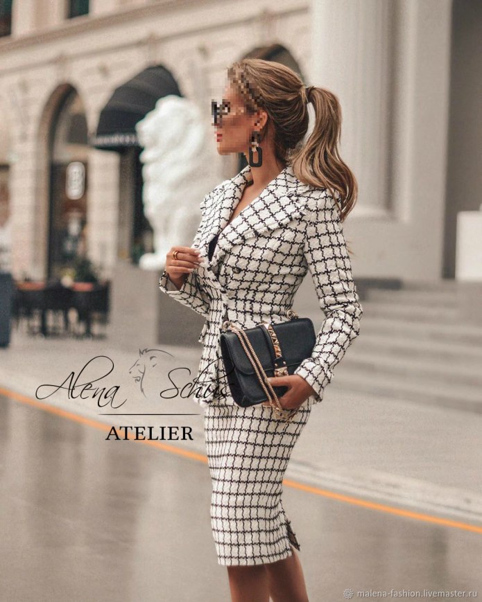 Julia Fargo костюм твидовый