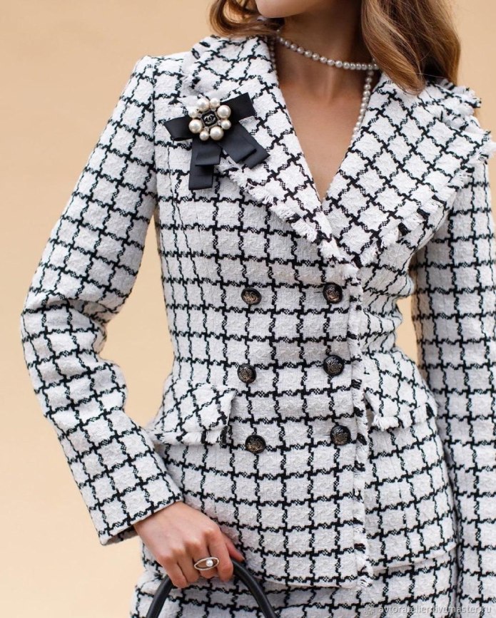 Chanel костюм твид