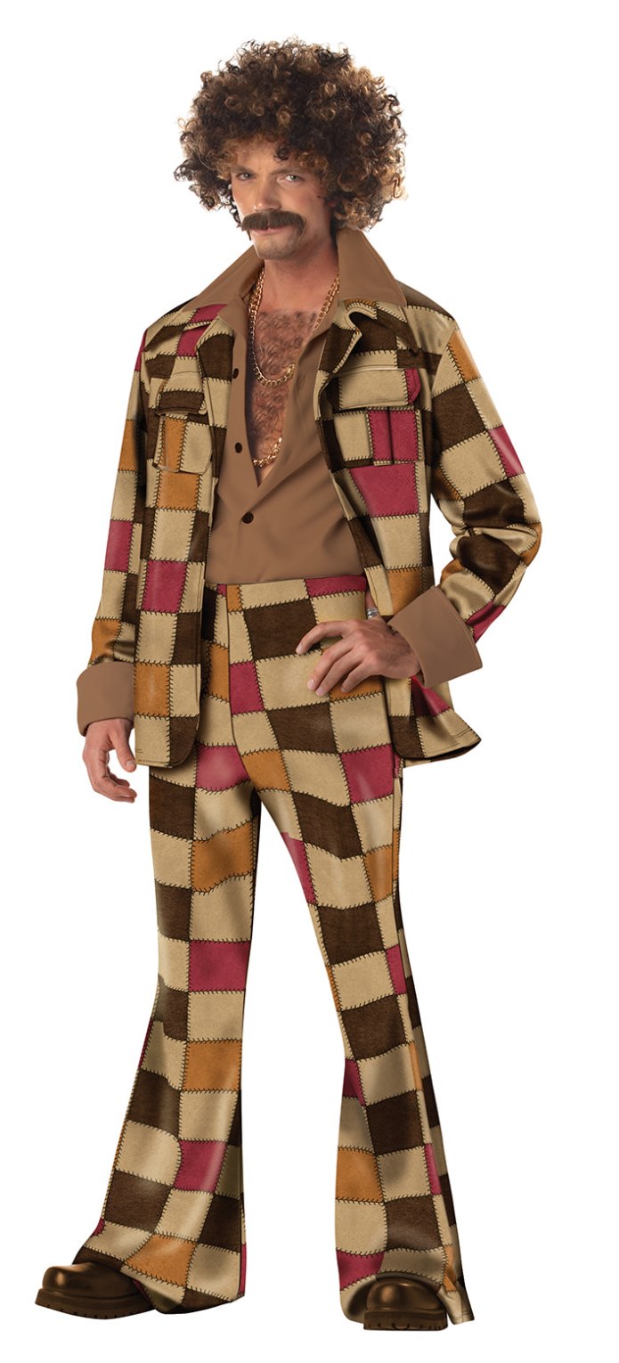 California Costumes костюм золотой диско в стиле 70-х взрослый