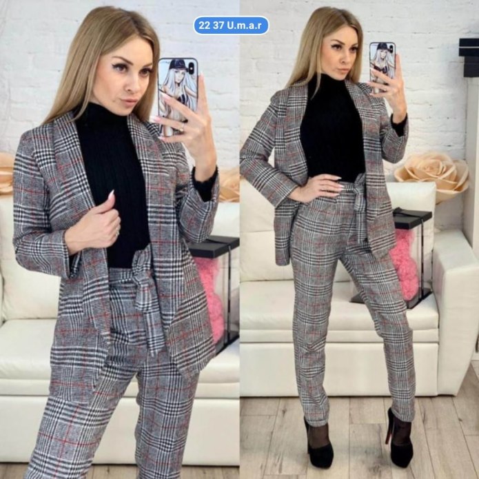 Костюм с жилеткой женский