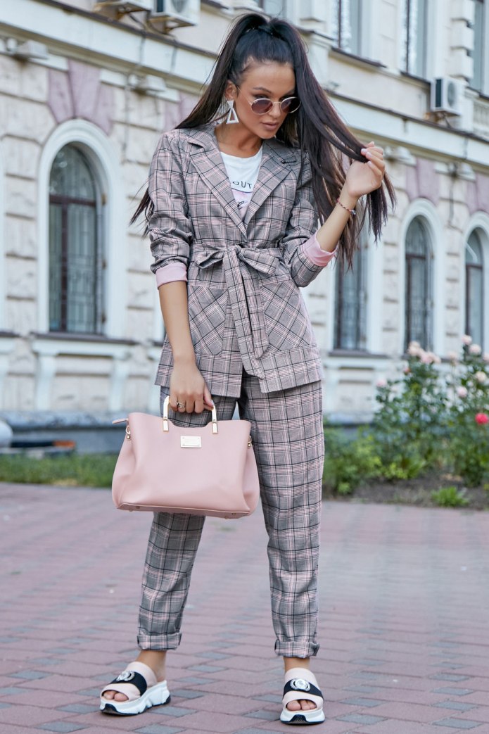 Костюм с брюками палаццо Plus Size