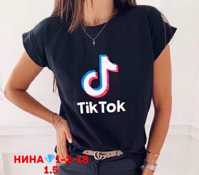 Майка с логотипом тик ток