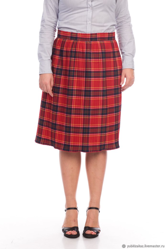 Tommy Hilfiger юбка плиссе в клетку