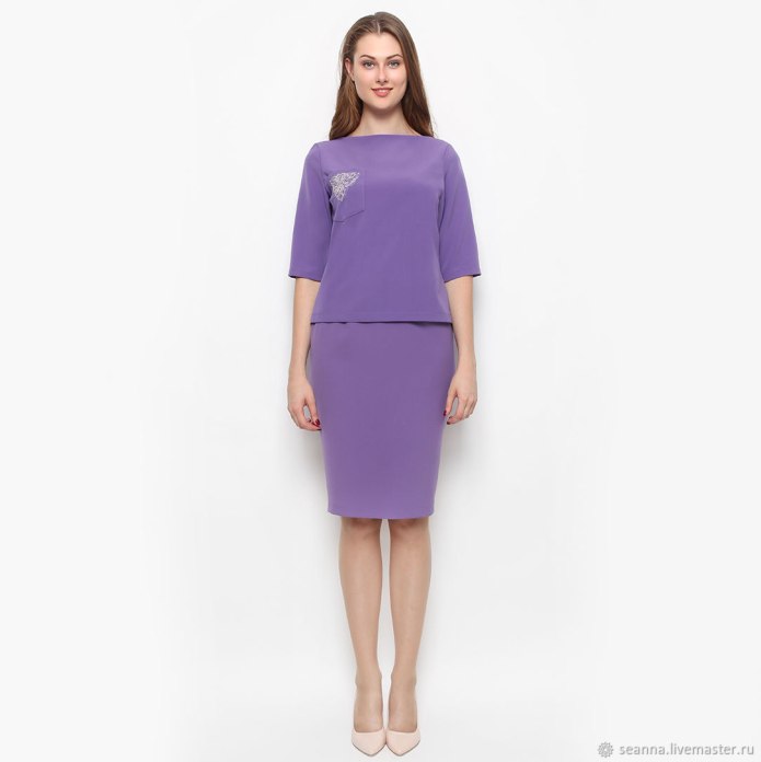 Лавандовая юбка Top Top
