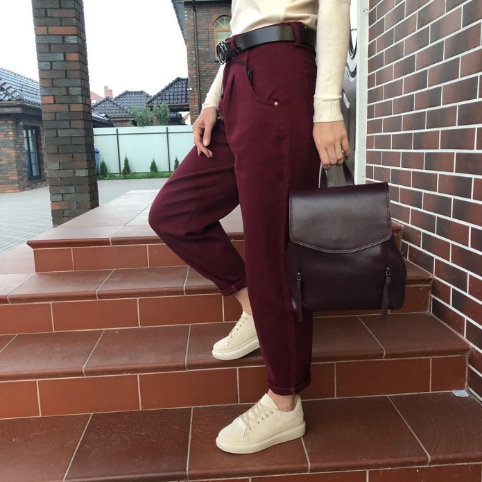 Брюки-сигареты с ремнем ASOS petite