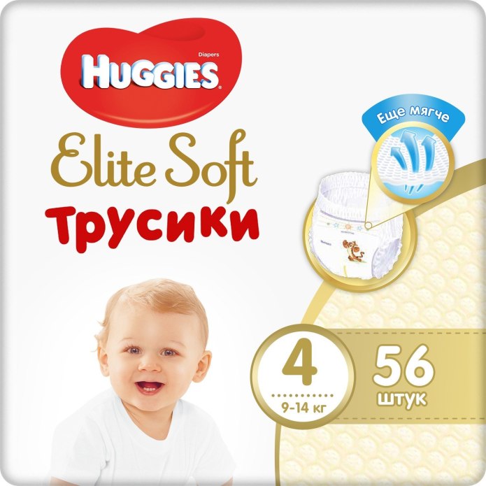 Подгузники-трусики Huggies Elite Soft 5 12-17 кг, 38 шт.