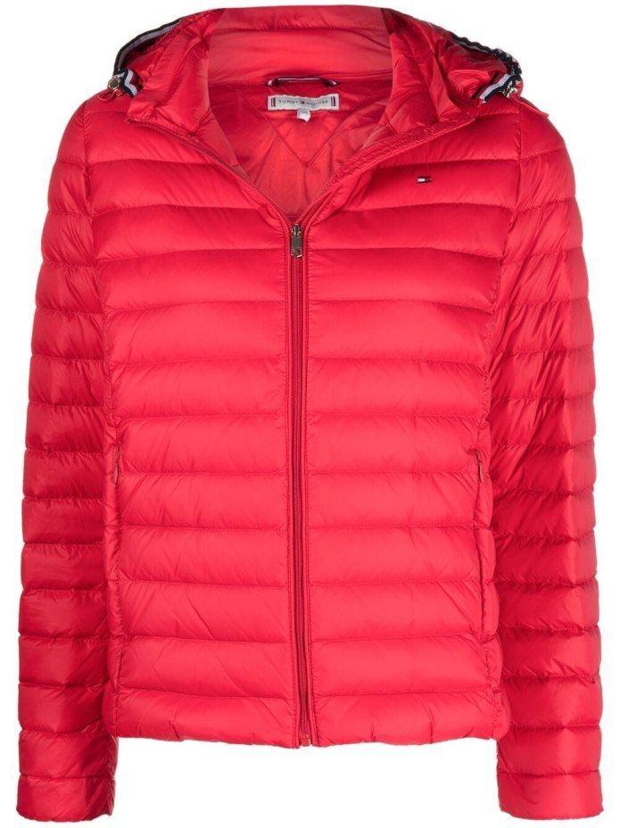 Tommy Hilfiger Belted Faux-fur Trim Hooded Puffer Coat