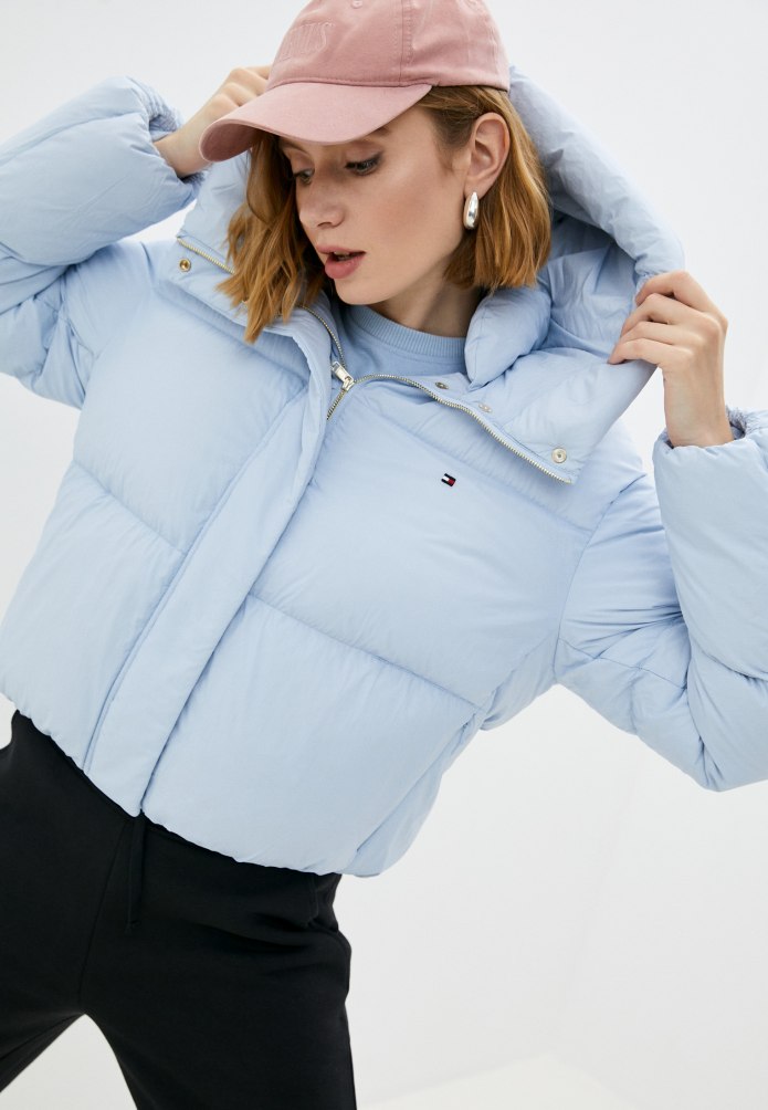 Tommy Hilfiger пуховик женский красный