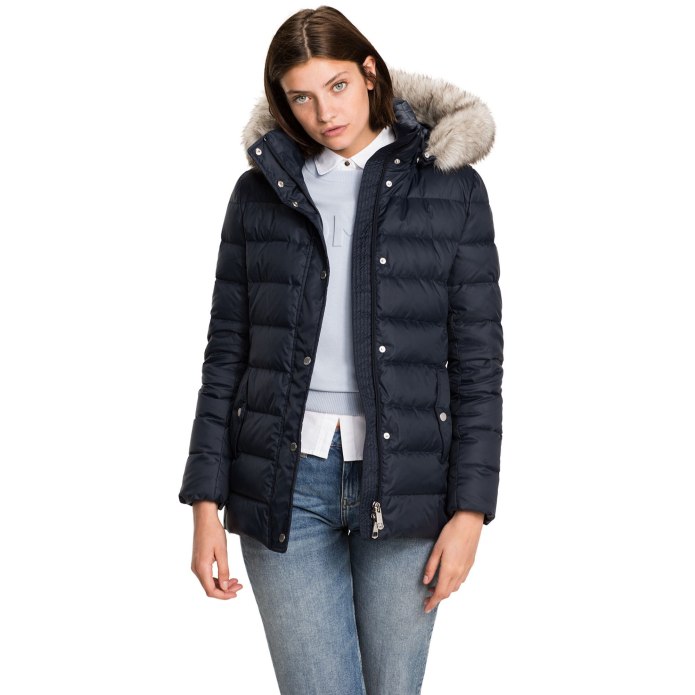 Tommy Hilfiger пуховик женский красный