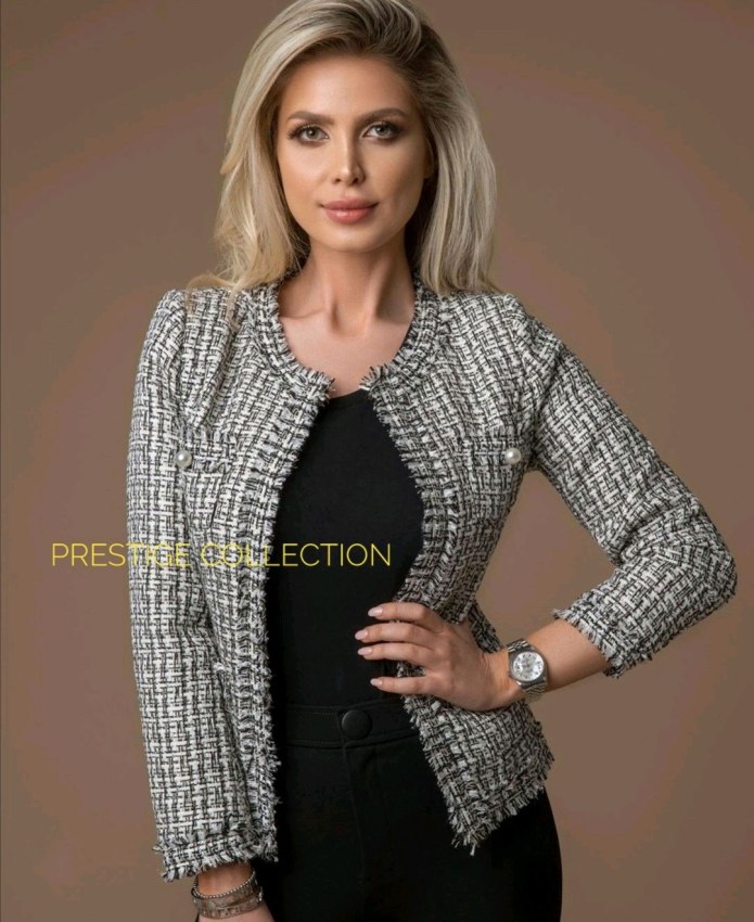 Твидовый жакет Sisley