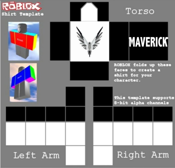 Roblox Shirt шаблон