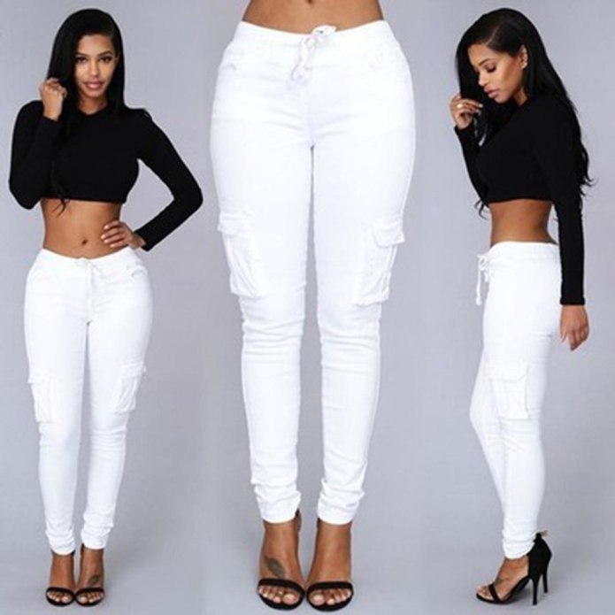 Брюки skinny High Waist