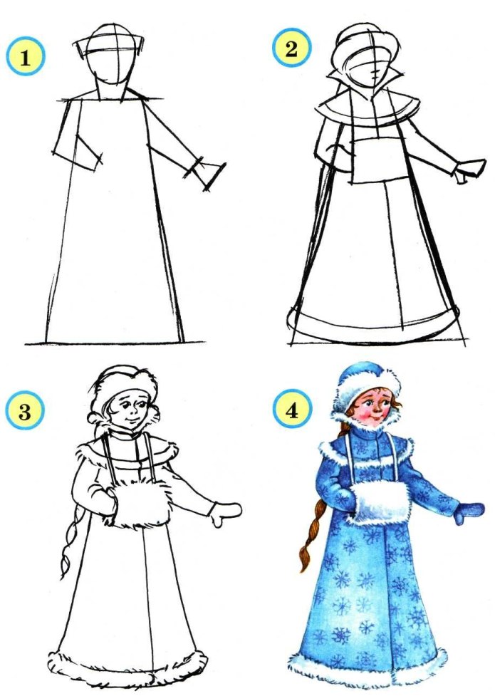 Кукла вырезалка раскраска