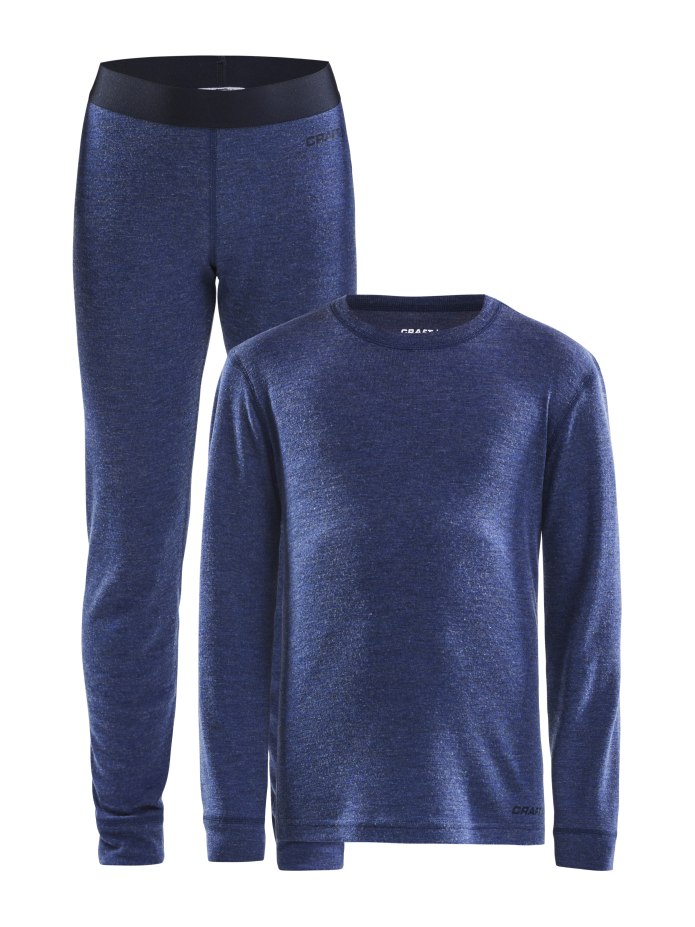 Детский теплый комплект термобелья Craft Core Wool Merino Set Junior (1909714-998000)